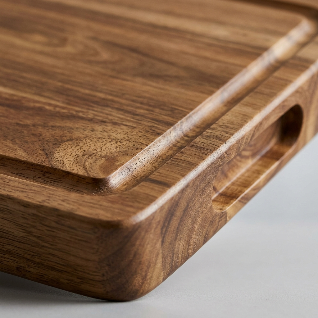 Pestsafe Extra-Large Reversible Acacia Wood Cutting Board with Juice Groove - Image 2