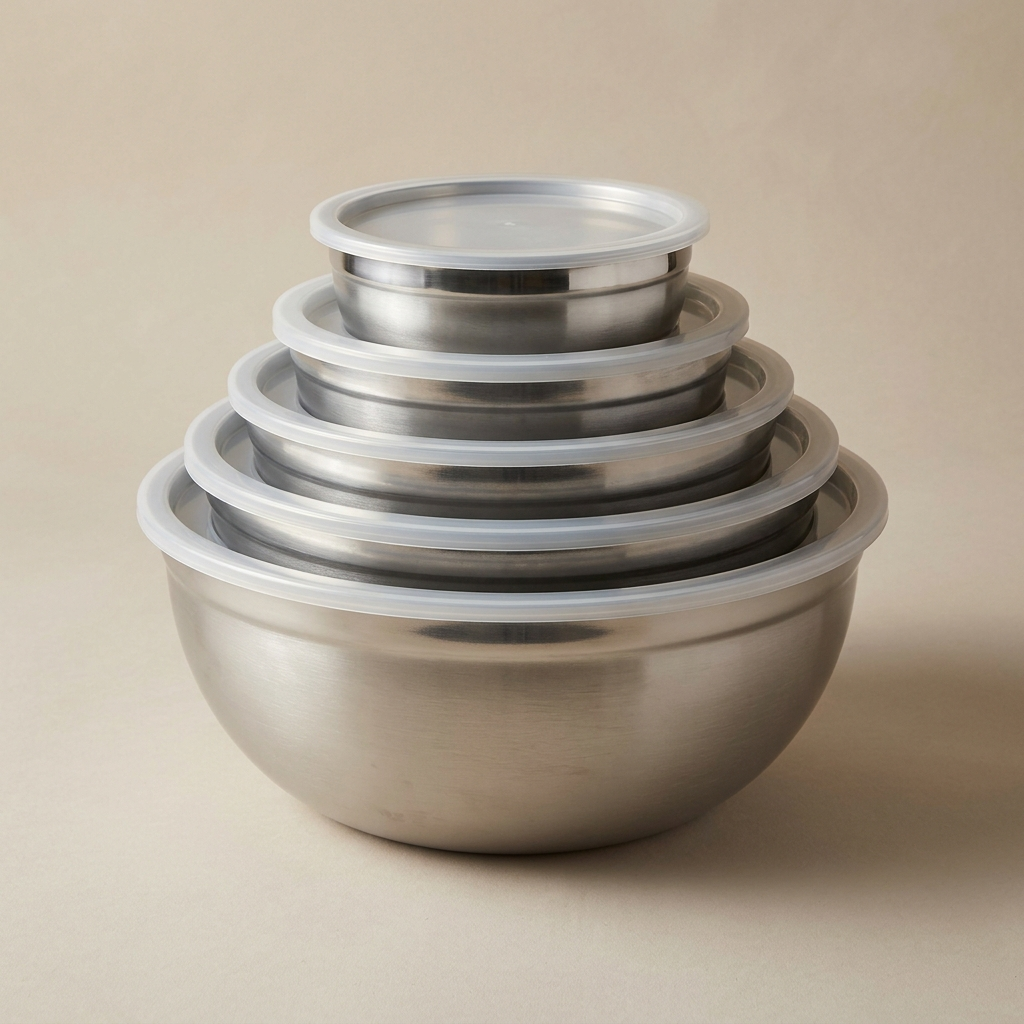 Pestsafe 5-Piece Stainless Steel Mixing Bowl Set with Lids