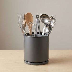 Pestsafe Rotating Kitchen Utensil Holder with 3 Compartments