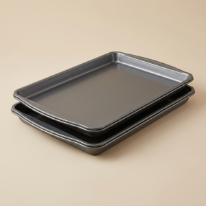 Pestsafe Half Sheet Baking Pan Set, 2-Pack Heavy-Gauge Carbon Steel