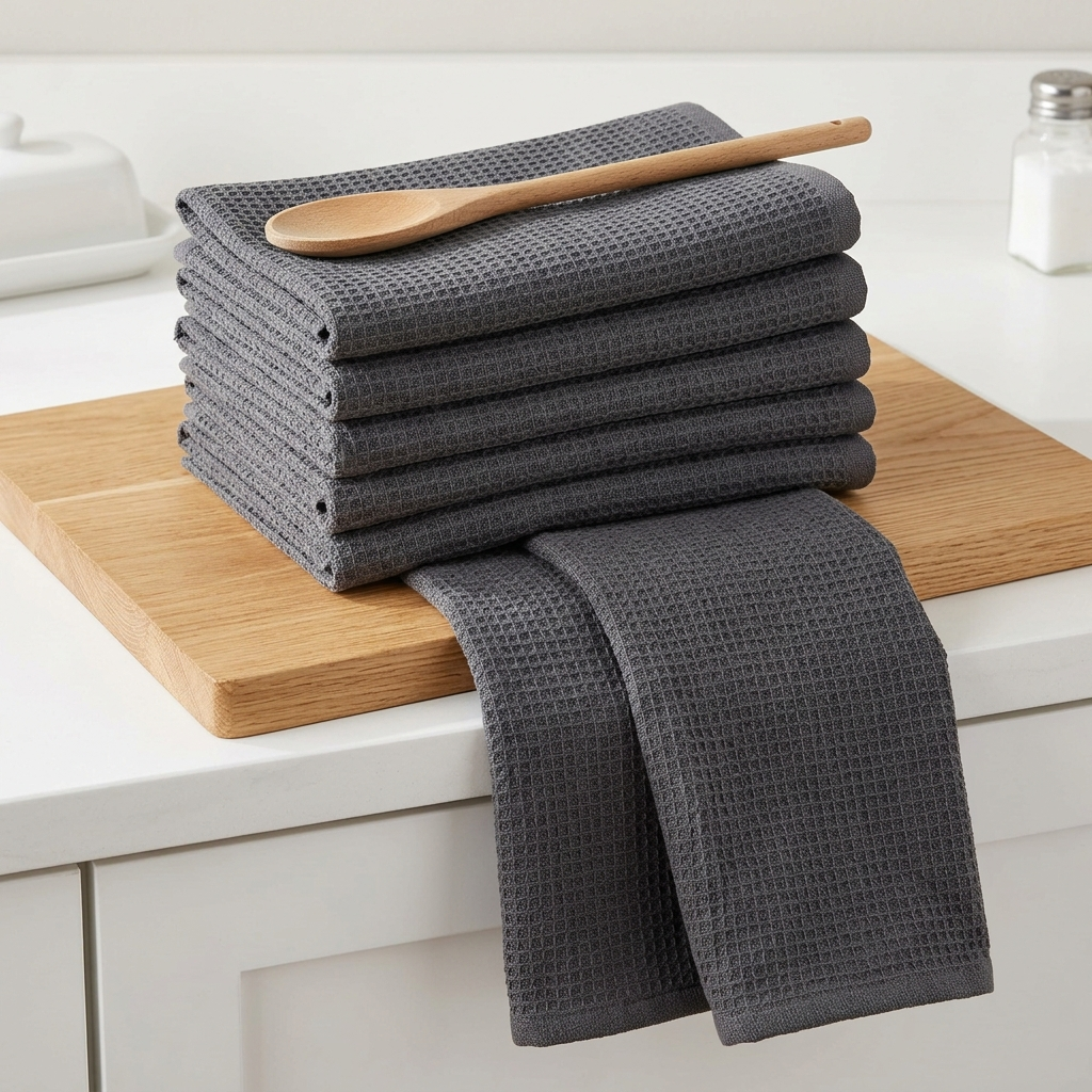 Pestsafe Waffle Weave Kitchen Towel Set, 6-Pack - Image 4
